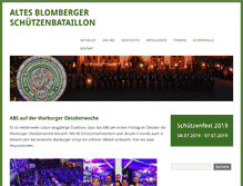 Tablet Screenshot of abs-blomberg.de